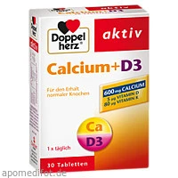 DOPPELHERZ Calcium+D3 Tabletten, 30 Stück, Queisser Pharma GmbH & Co. KG