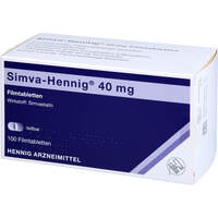 Simva-Hennig 40mg Filmtabletten, 100 st, Hennig Arzneimittel GmbH & Co. KG