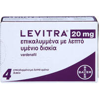 LEVITRA 20mg Filmtabletten, 4 st, Emra-Med Arzneimittel GmbH