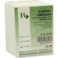VLIESSTOFF KOM BRI 7.5X7.5, 100 Stück, Brinkmann Medical Ein Unternehmen der Dr. Junghans Medical GmbH