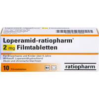 Loperamid-ratiopharm 2mg Filmtabletten, 10 Stk., ratiopharm GmbH