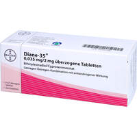 DIANE 35 &uuml;berzogene Tabletten, 6x21 st, Orifarm GmbH