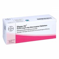 DIANE 35 &uuml;berzogene Tabletten, 6x21 st, Orifarm GmbH