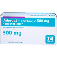 Valproat - 1A Pharma 500 mg Retardtabletten, 50 Stk., 1 A Pharma GmbH
