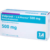 Valproat - 1A Pharma 500 mg Retardtabletten, 50 Stk., 1 A Pharma GmbH