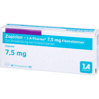 Zopiclon - 1 A Pharma 7.5mg Filmtabletten, 10 st, 1 A Pharma GmbH