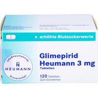 Glimepirid Heumann 3mg Tabletten, 120 st, Heumann Pharma GmbH & Co. Generica KG