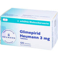Glimepirid Heumann 3mg Tabletten, 120 st, Heumann Pharma GmbH & Co. Generica KG