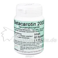 Betacarotin 2000, 60 Stück, Endima Vertriebsgesellschaft mbH