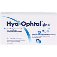 HYA OPHTAL sine Augentropfen, 20x0.5 ml, Dr. Winzer Pharma GmbH
