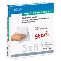 HOEGA STERIL 8FA 5X5, 5x2 st, Höga-Pharm G.Höcherl
