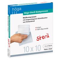 HOEGA STERIL 8FA 10X10, 5x2 st, Höga-Pharm G.Höcherl