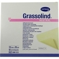 Grassolind Salbenkompressen steril 7.5x10cm, 10 st, Junek Europ-Vertrieb GmbH