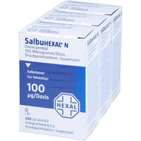 SalbuHEXAL N Dosieraerosol 200 Hub, 3 st, HEXAL AG
