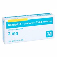 Glimepirid - 1 A Pharma 2 mg Tabletten, 30 Stk., 1 A Pharma GmbH Glimepirid - 1 A Pharma 2 mg Tabletten, 30 Stk., 1 A Pharma GmbH