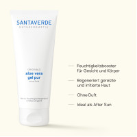 Aloe Vera Gel pur ohne Duft, 100 ml, SANTAVERDE GmbH