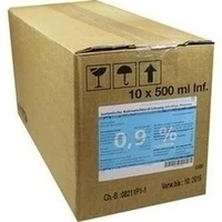 Isotonische NaCl 0.9% DELTAMEDICA Glasinf., 10x500 Milliliter, DELTAMEDICA GmbH