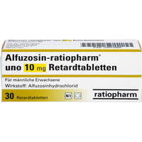 Alfuzosin-ratiopharm uno 10mg Retardtabletten, 30 Stk., ratiopharm GmbH