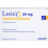 Lasix 20mg Injektionslösung, 4x2 ml, Sanofi-Aventis Deutschland GmbH