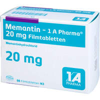 Memantin - 1 A Pharma 20 mg Filmtabletten, 98 st, 1 A Pharma GmbH