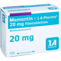 Memantin - 1 A Pharma 20 mg Filmtabletten, 98 st, 1 A Pharma GmbH