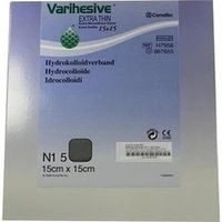 Varihesive extra dünn HKV hydroaktiv 15x15cm, 5 Stück, Junek Europ-Vertrieb GmbH