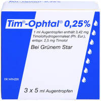 TIM OPHTAL 0.25%, 3x5 ml, Dr. Winzer Pharma GmbH
