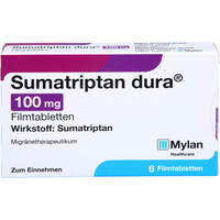 Sumatriptan dura 100mg Filmtabletten, 6 Stk., Viatris Healthcare GmbH