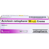Aciclovir-ratiopharm 50mg/g Creme, 5 g, ratiopharm GmbH
