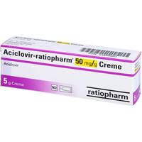 Aciclovir-ratiopharm 50mg/g Creme, 5 g, ratiopharm GmbH