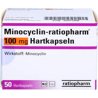 Minocyclin-ratiopharm 100 mg Hartkapseln, 50 st, ratiopharm GmbH