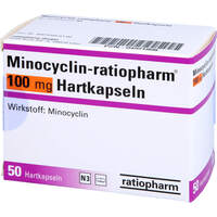 Minocyclin-ratiopharm 100 mg Hartkapseln, 50 st, ratiopharm GmbH