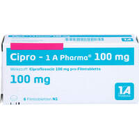 Cipro - 1 A Pharma 100mg, 6 st, 1 A Pharma GmbH