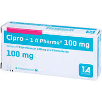 Cipro - 1 A Pharma 100mg, 6 st, 1 A Pharma GmbH