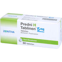 PREDNI H TABLINEN 5MG, 50 st, Zentiva Pharma GmbH