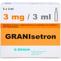 Granisetron B. Braun 1mg/ml, 5x3 ml, B. Braun Melsungen AG