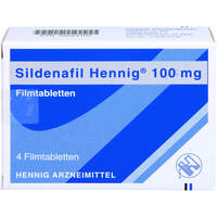 Sildenafil Hennig 100mg Filmtabletten, 4 Stk., Hennig Arzneimittel GmbH & Co. KG