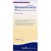 Memantinhydrochlorid beta 10mg/ml Lsg.z.Einnehmen, 100 ml, betapharm Arzneimittel GmbH