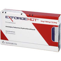 Exforge HCT 5mg/160mg/12.5mg Filmtabletten, 28 Stk., Novartis Pharma GmbH