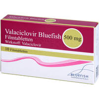 Valaciclovir Bluefish 500 mg, 10 Stk., Bluefish Pharma GmbH
