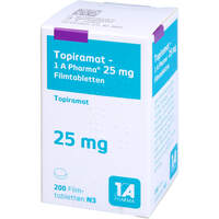 Topiramat-1 A Pharma 25mg Filmtabletten, 200 Stk., 1 A Pharma GmbH