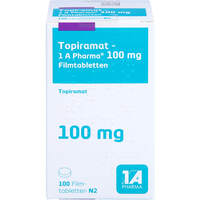 Topiramat-1 A Pharma 100mg Filmtabletten, 100 st, 1 A Pharma GmbH