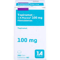 Topiramat-1 A Pharma 100mg Filmtabletten, 200 Stk., 1 A Pharma GmbH