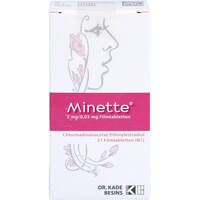 Minette 2 mg/0.03 mg Filmtabletten, 21 Stk., Besins Healthcare Germany GmbH