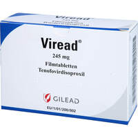 VIREAD 245 mg FILMTABLETTEN, 3x30 st, Haemato Pharm GmbH