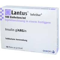 Lantus 100 E/ml SoloStar Fertigpen, 10x3 ml, Sanofi-Aventis Deutschland GmbH