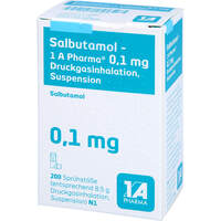 Salbutamol - 1 A Pharma 0.1 mg Druckgasinhalation, 1 st, 1 A Pharma GmbH