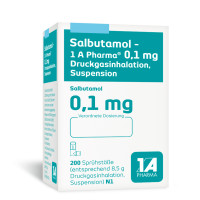Salbutamol - 1 A Pharma 0.1 mg Druckgasinhalation, 1 st, 1 A Pharma GmbH
