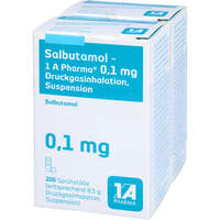 Salbutamol - 1 A Pharma 0.1 mg Druckgasinhalation, 2 Stk., 1 A Pharma GmbH