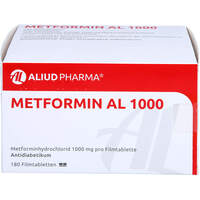 Metformin AL 1000 mg Filmtabletten, 180 st, Aliud Pharma GmbH